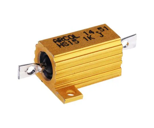 63-7349-05 Arcol HS15 Series Aluminium Ho***d Axial Wire Wound Panel Mount Resistor, 1kΩ ±5% 15W HS15 1K J