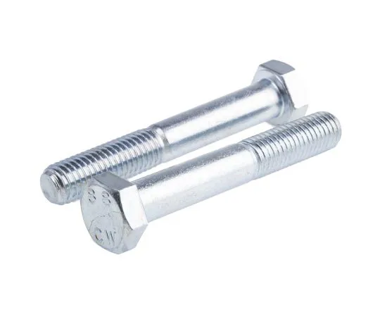 63-6612-21 Clear Passivated, Zinc Steel Hex Bolt, M12 x 80mm 279-830