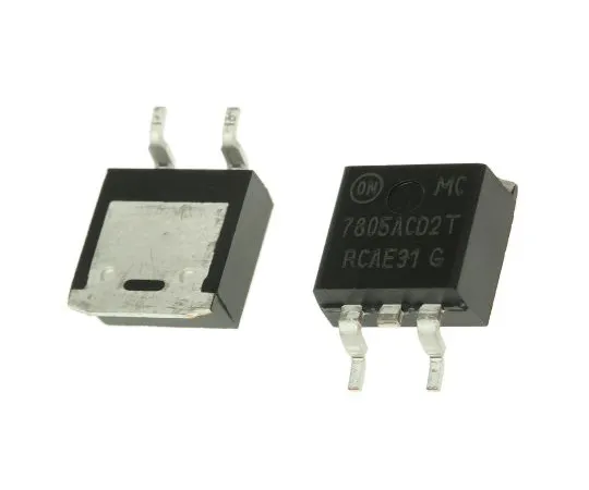 63-6968-35 ON Semiconductor, 5 V Linear Voltage Regulator, 2.2A, 1-Channel, ±2% 3-Pin, D2PAK MC7805ACD2TG MC7805ACD2TG