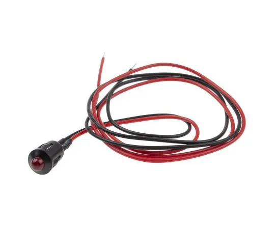63-6584-44 RS PRO Red Indicator, 12 V dc, 8mm Mounting Hole Size, Lead Wires Termination 207-753