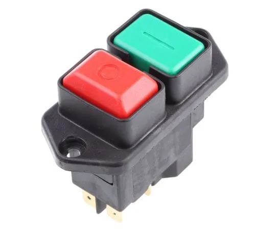 63-7525-79 EICHOFF Double Pole Double Throw (DPDT) Latching Push Button Switch, Flange, I / O, 230V 3251-20-01