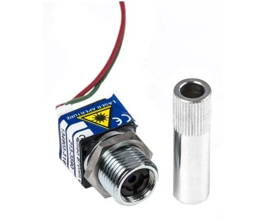 63-7426-89 1250-34-000 Laser Module, 670nm 0.8mW, Continuous Wave Ellipse pattern +4.5 → +5.5 V 1250-34-000