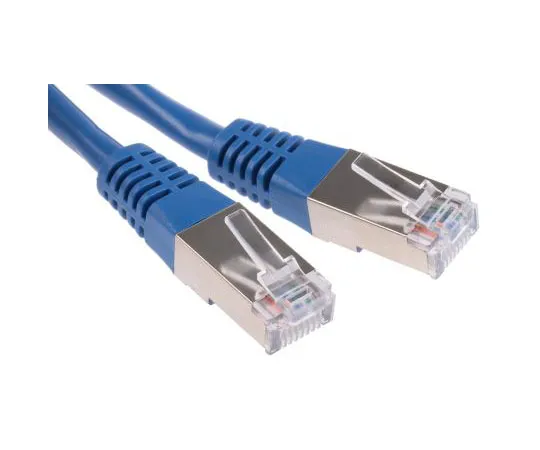63-7473-68 Decelect Forgos Blue PVC Cat5 Cable FTP, 500mm Male RJ45/Male RJ45 CR503B05CBL