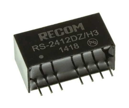 63-7356-57 Recom RS 2W Isolated DC-DC Converter Through Hole, Voltage in 9 → 36 V dc, Voltage out ±12V dc RS-2412DZ/H3