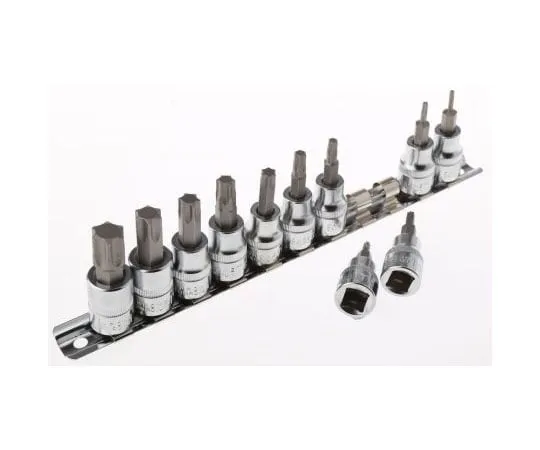 63-7456-01 RS Torx Driver Bit 11 pieces, T10, T15, T20, T25, T30, T40, T45, T50, T55, T60, T8 262-0274