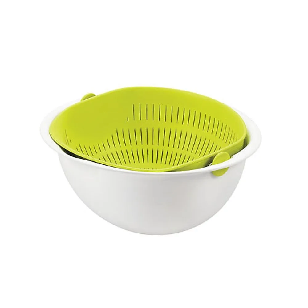 62-6397-48 Mirakuru Zaru Bowl Large Green MZ-3510