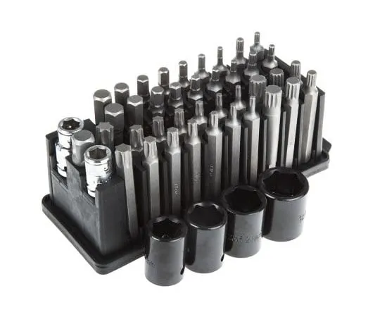 63-7426-76 RS, 45 Piece Socket & Bit Set 1/2 in, 3/8 in Square Drive 213-1011