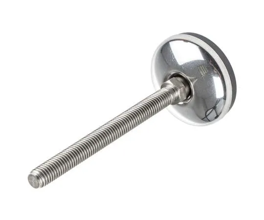 63-7541-59 Nu-Tech Engineering Stainless Steel Adjustable Feet A105/003 50mm Dia. 125mm 350kg Static load Capacity ,100mm M10 A105/003