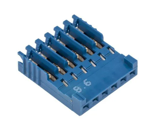 63-7361-37 6 way single row HE14 IDT cable socket 281786-6