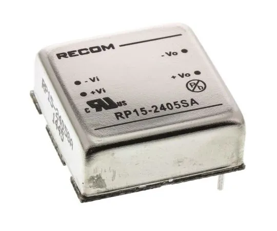 63-7356-82 Recom RP15 A 15W Isolated DC-DC Converter Through Hole, Voltage in 18 → 36 V dc, Voltage out 5V dc RP15-2405SA