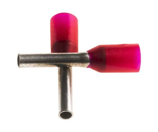 63-7532-76 Weidmuller Insulated Crimp Bootlace Ferrule, 8mm Pin Length, 1.4mm Pin Diameter, 1mm² Wire Size, Red 9019080000