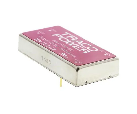 63-7524-75 TRACOPOWER TEN 12 12W Isolated DC-DC Converter Through Hole, Voltage in 9 → 36 V dc, Voltage out 12V dc TEN 12-2412