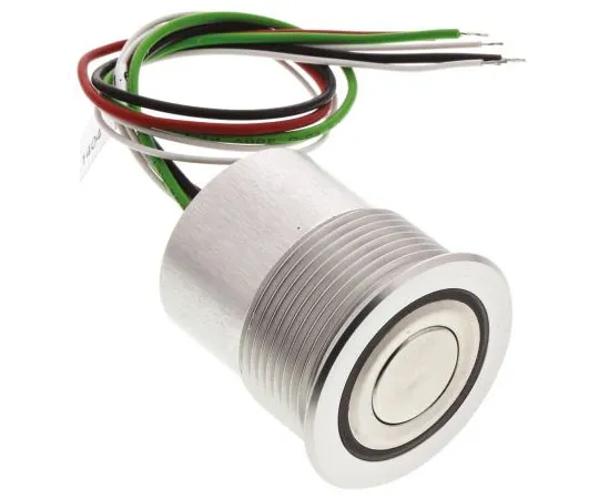 63-7544-28 Schurter Single Pole Single Throw (SPST) Momentary Red/Green LED Push Button Switch, 22.2 (Dia.)mm, Panel Mount, 48V dc 1241.6403
