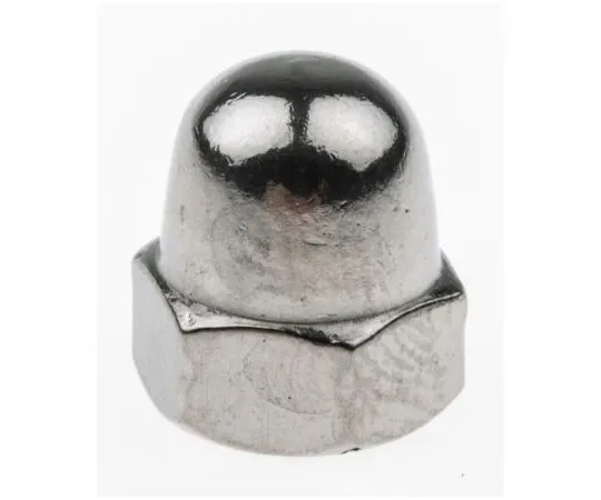 63-7447-75 M6 A4 316 Plain Stainless Steel Dome Nut 248-4494