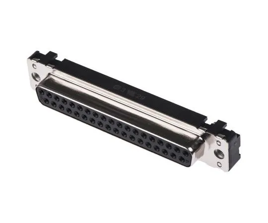63-7382-63 Harting 37 Way Anode Stud PCB D-sub Connector Socket, 2.76mm Pitch, with M3 Threaded Inserts 9664117501