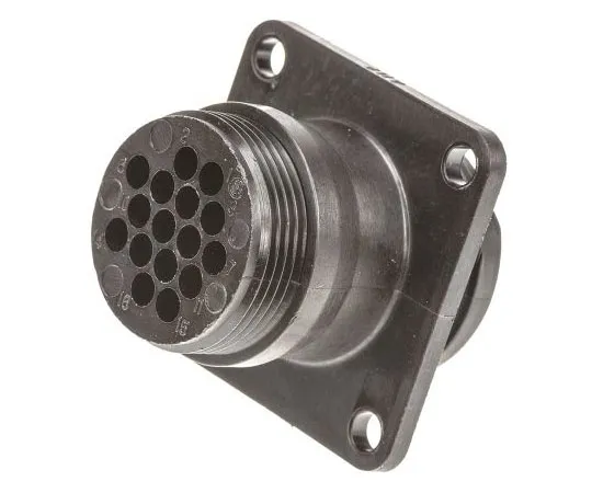 63-7504-42 TE Connectivity CPC Series 1 Series Panel Mount Connector, 16 contacts Plug 206036-4