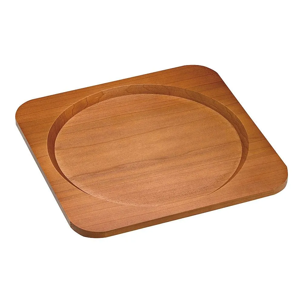62-6731-12 Paella Nabe Special Wooden Platform 28 cm