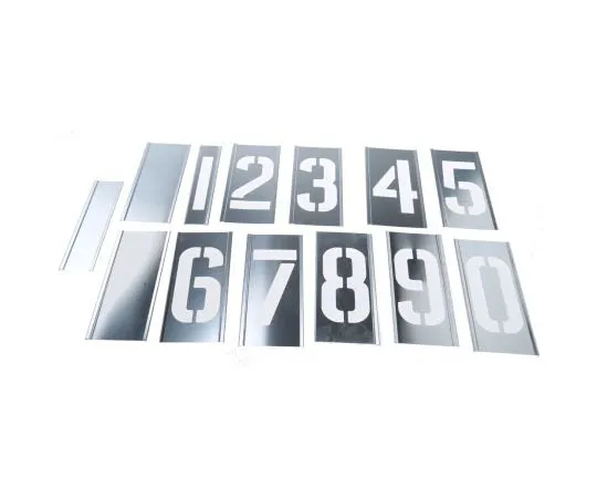 63-7513-58 AT Brown Zinc Stencil, 4in 100131