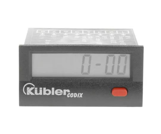 63-7542-64 Kubler Hour Counter, 8 digits, LCD, Screw Connection, 10 → 260 V ac/dc 6.134.012.863