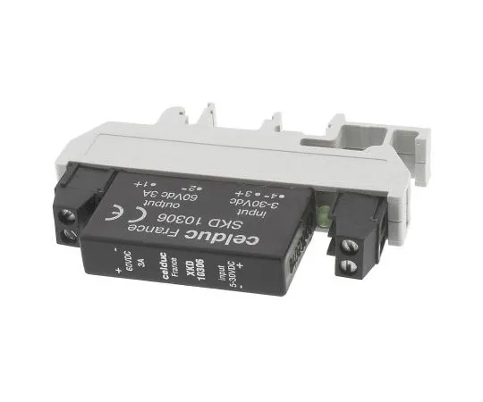 63-7437-50 Celduc 3 A Solid State Relay, Burst Fire Control, DIN Rail, Bipolar Transistor, 60 V Maximum Load XKD10306