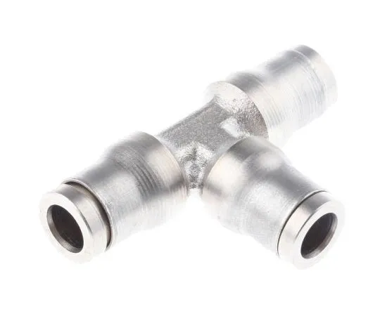 63-7547-98 Legris 3604 Pneumatic Tee Tube-to-Tube Adapter, Push In 6 mm x Push In 6 mm x Push In 6 mm 3604 06 00
