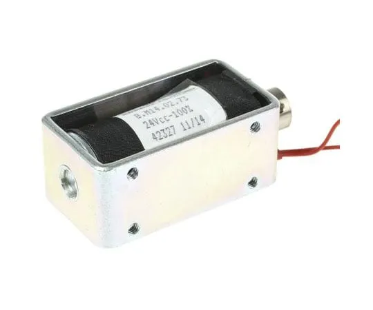 63-7483-10 Pull Action DC D-Frame Solenoid, 12mm stroke, 10.5W, 24 V dc 8.M14 02 73 24 VCC 100%