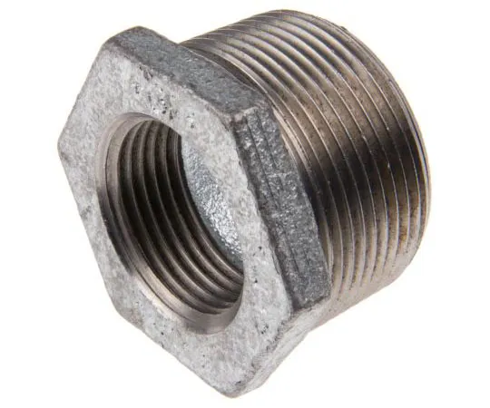 63-7491-36 Georg Fischer Malleable Iron Fitting Reducer Bush, 1-1/2 in BSPT Male (Connection 1), 1 in BSPP Female (Connection 2) 770241235