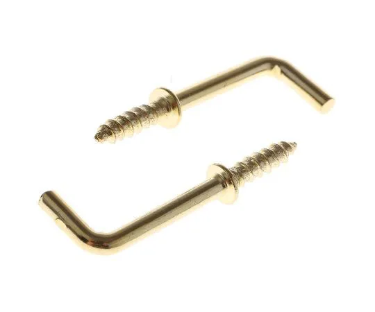 63-7525-21 RS PRO Steel Brass Plated I Hooks 20mm 397-4954