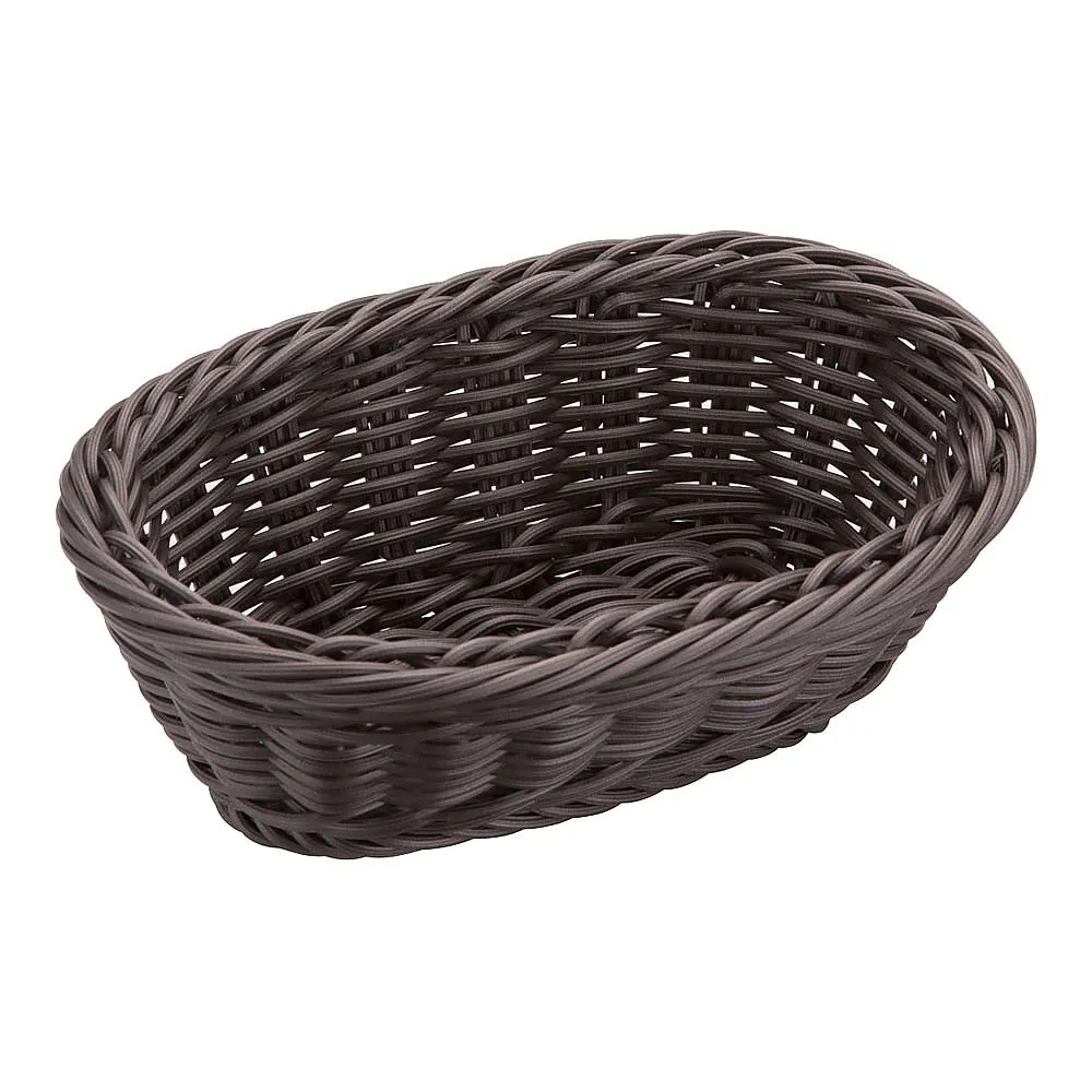 62-6582-01 Resin basket small type dark brown tea 91-067C