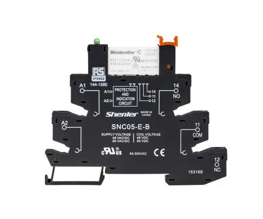 63-7371-89 RS Pro 48V ac/dc DIN Rail Interface Relay Module, SPDT 144-1580
