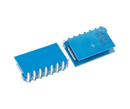 63-7361-29 TE Connectivity AMPMODU HE14, 8 Way, 1 Row, Right Angle PCB Header 281698-8