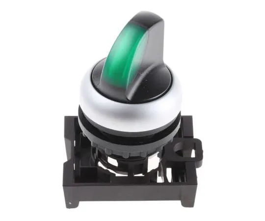 63-7526-88 Eaton M22 3 Position Selector Switch Knob Latching 78635885 & M22-WRLK3-G+M22-A