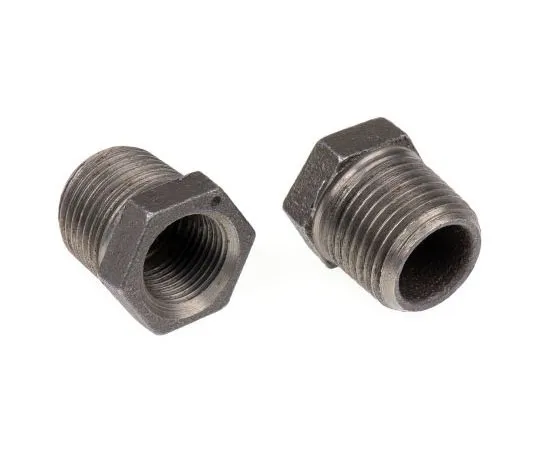 63-7443-81 Georg Fischer Malleable Iron Fitting Reducer Bush, 1/2 in BSPT Male (Connection 1), 3/8 in BSPP Female (Connection 2) 770241120