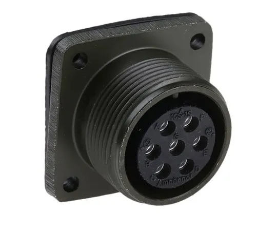 63-7477-63 Amphenol MS3102A Series, 7 Way Box Mount MIL Spec Circular Connector Receptacle, Socket Contacts,Shell Size 16S, Screw MS3102A-16S-1S