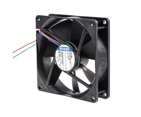 63-7495-85 ebm-papst 3400N Series Axial Fan, 92 x 92 x 25.4mm, 61m³/h, 1.4W, 24 V dc 3414NGL