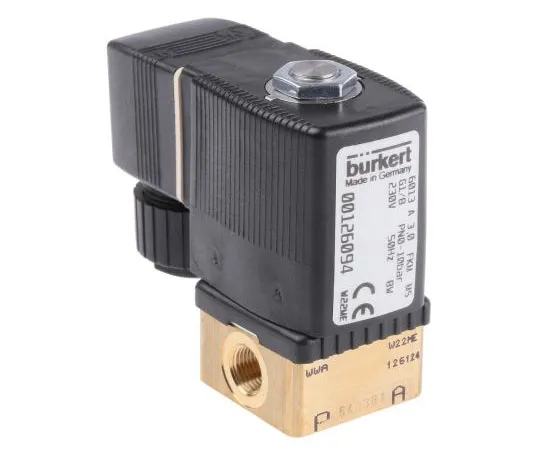 63-7482-86 Burkert Solenoid Valve 126094, 2 port , NC, 230 V ac, 1/8in 126094