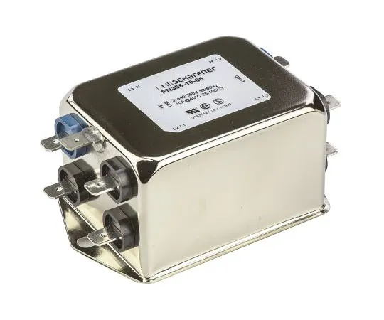 63-7378-23 Schaffner FN 355 Series 10A 440 V ac 400Hz Flange Mount RFI Filter, with Tab Terminals FN 355-10/05