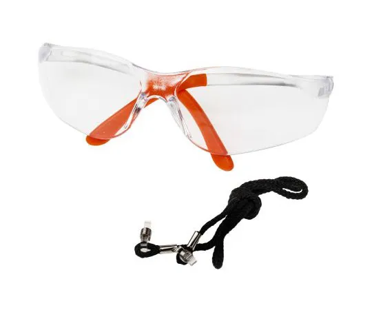 63-7371-57 RS PRO, Clear, Orange Safety Glasses, Anti-Mist Coating 141-8302