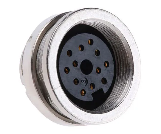 63-7455-86 Binder 723 Series Miniature Wall Mount Connector, 12 contacts Socket 09-0132-00-12