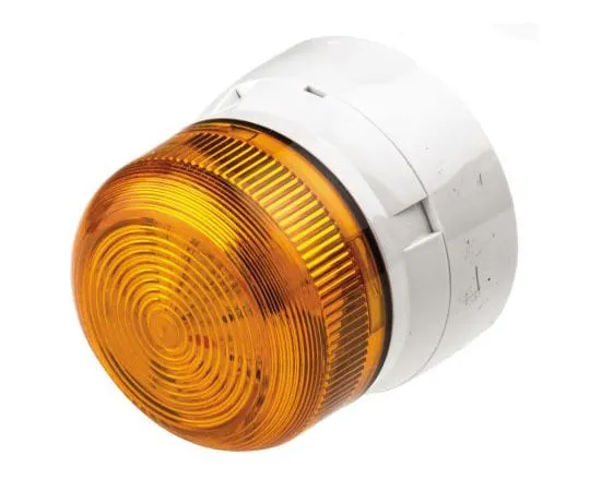 63-7484-10 Xenon, Flashing Beacon Flashguard Xenon Series, Amber, Surface Mount, 12 V dc, 24 V dc QBS-0054