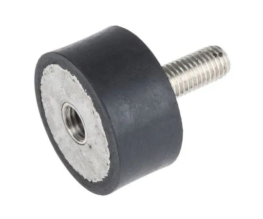 63-7392-46 RS PRO 20mm Shock Mount M10 40mm Diameter 134.86kg Compression Load, Male to Female Natural Rubber 171-2605