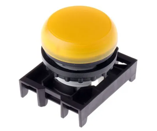 63-7526-81 Eaton M22 Series, Yellow Pilot Light Head, 22.5mm Cutout 78635859 & M22-L-Y+M22-A