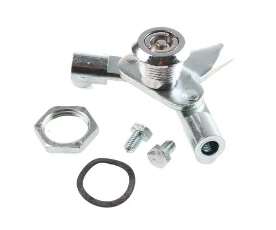 63-7501-63 Steinbach & Vollman Panel to Tongue Depth 14mm Zinc Chrome Plated Three Point Lock, Key to unlock 6700502