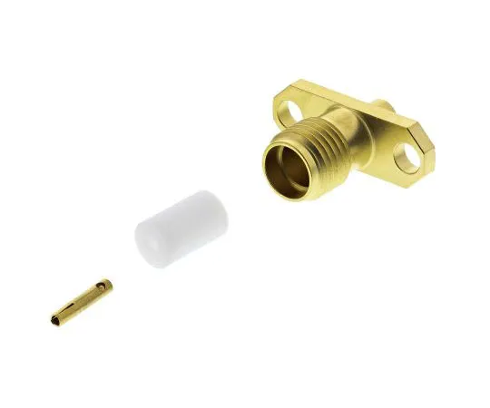 63-7474-23 Radiall Straight 50Ω Flange Mount SMA Socket, Solder Termination RG405 R125252000