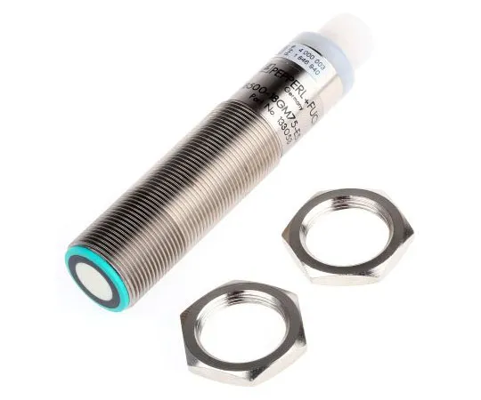63-7527-11 Pepperl + Fuchs Ultrasonic Sensor Barrel M18 x 1, 30 → 500 mm, PNP-NO, M12 - 5 Pin IP65 UB500-18GM75-E5-V15