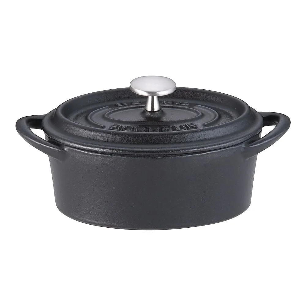62-6349-12 Bon Bonaire Cocotte Oval 14 cm Black