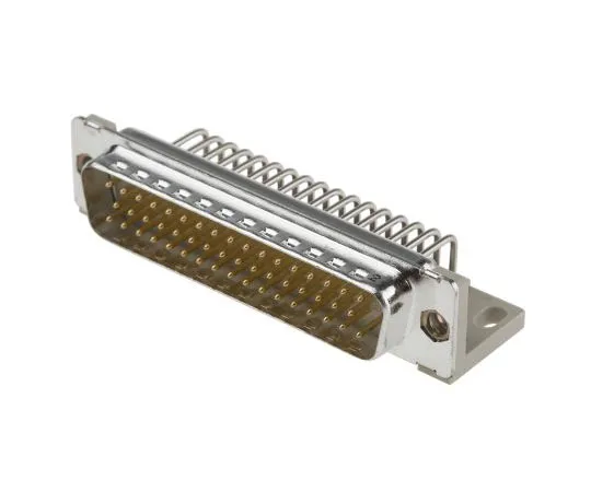63-7454-85 ERNI TMC Series, 50 Way Right Angle Through Hole PCB D-sub Connector Plug, 2.84mm Pitch, with Guide Frame 23170