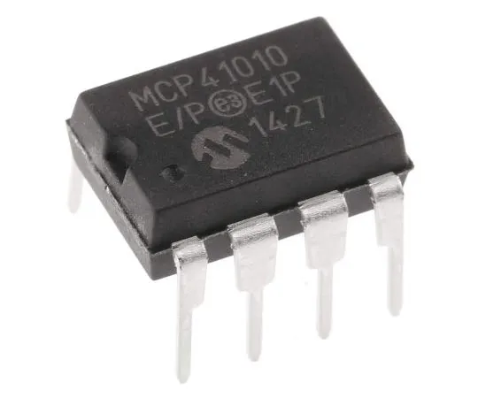 63-7355-59 MCP41010-E/P, Digital Potentiometer 10kΩ 256-Position Linear Serial-SPI 8-Pin PDIP MCP41010-E/P