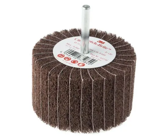 63-7385-93 3M Aluminium Oxide Flap Wheel P120 Grit, 75mm x 45mm 3M450 COMBI 75X45X6 P120