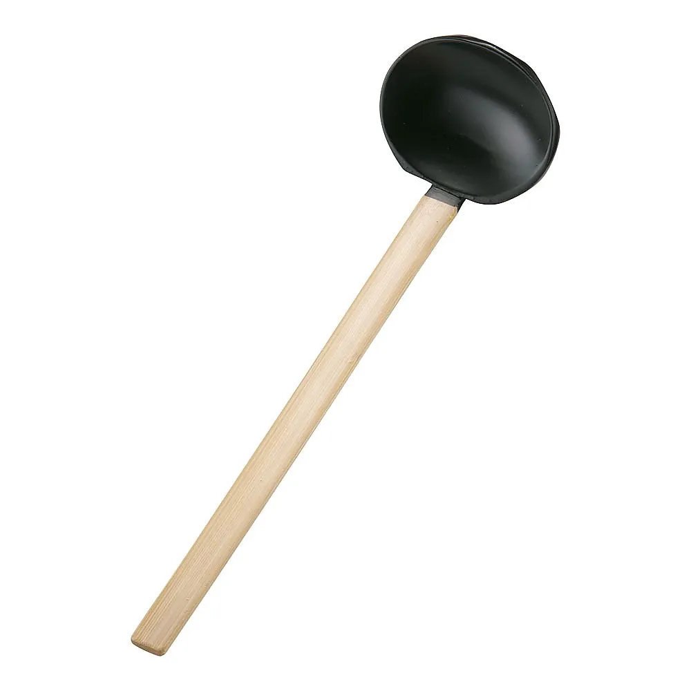 62-6456-22 DO-EN Hand-made Rural Ladle, Medium Black